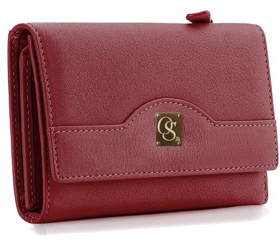Portofel de lux vișiniu